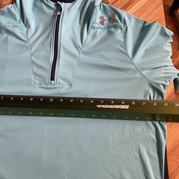 Under Armour Shirt 1/4 Zip‎ Hooded All Season Gear Performance Pullover Mens L - Picture 4 of 8